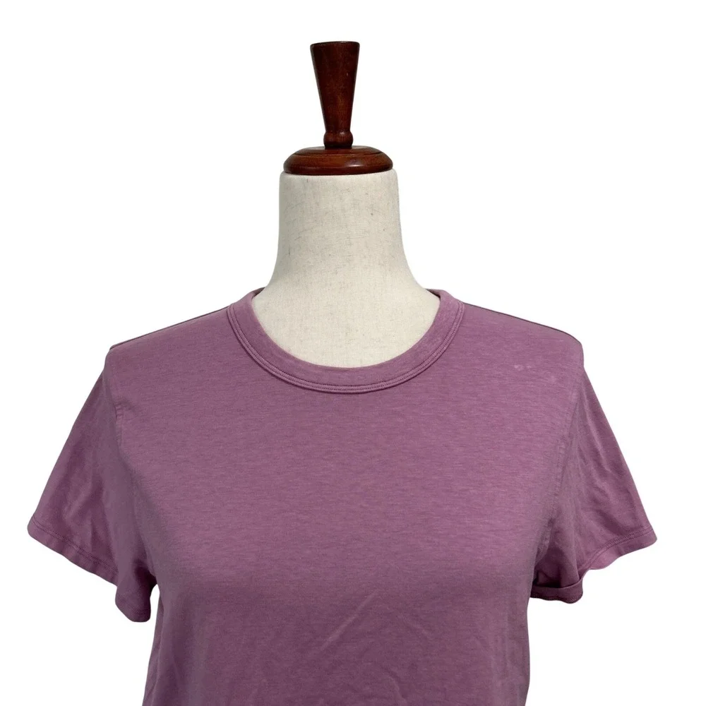 Lululemon Women's Medium Love Crew Tee Shirt Purple Boxy Oversized Preppy
